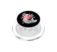 Axomaid Adorable Axolotl Sirena Linda Fantasía Submarina PopSockets PopGrip para MagSafe