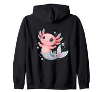 Axomaid Adorable Axolotl Sirena Linda Fantasía Submarina Sudadera con Capucha