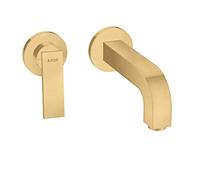 AXOR 39121251 Citterio - Borde de una sola manija, grifo de baño montado en la pared de oro cepillado 1.2 GPM