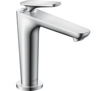 hansgrohe AXOR Citterio C Mezclador monomando de lavabo 125, con CoolStart y juego de desagüe, 49040000, Color: cromado