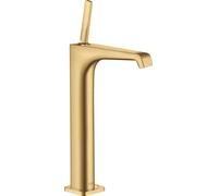 hansgrohe AXOR Citterio E Mezclador monomando de lavabo 250 sin lanza para lavabos, 36104250, Color: Óptica de oro cepillado