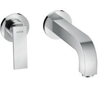 hansgrohe AXOR Citterio mezclador de lavabo, empotrado, proyección 220mm, desagüe automático, 39121, Color: cromado