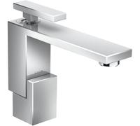 mezclador monomando de lavabo AXOR Edge 130 con residuos de empuje, corte de diamante, 46011000, Color: cromado