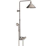 Axor Front conjunto de ducha a pared con termostato acero 26020800