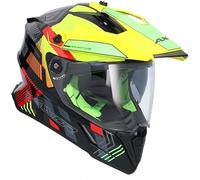 AXOR Helmets Casco Adventure X-Cross D/V Gambling Amarillo Flúor Totalmente Homologado (L 59/60)