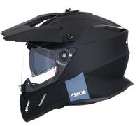 AXOR Helmets Casco Off Road Modelo X-Cross Adventure Negro Mate Totalmente Homologado 22.06 (S 55/56)