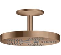 Axor One brazo de ducha con efecto lluvia 28x28 cm circular oro 48493310
