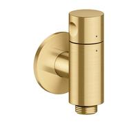 AXOR One de hansgrohe tope de conexión a la pared con válvula de cierre, 48781250, Color: Óptica de oro cepillado