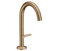 hansgrohe AXOR One grifería de lavabo Select+ 170 con juego de desagüe push-open, proyección 140mm, 48020140, Color: Bronce cepillado