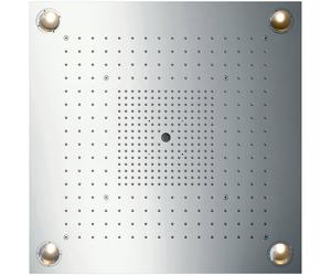 Axor Starck Shower Collection ducha con efecto lluvia 72x72 cm cuadrada acero 10627800