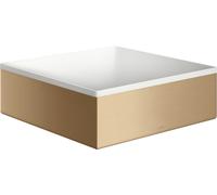 Axor Suite lavabo 28.5x28.5 cm cuadrada sobre encimera blanco-marrón/beige 42002140