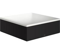 Axor Suite lavabo 28.5x28.5 cm cuadrada sobre encimera blanco-negro mate 42002670