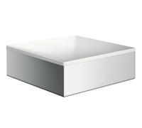 Axor Suite lavabo 28.5x28.5 cm cuadrada sobre encimera blanco-plata mate 42002000
