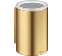 hansgrohe AXOR Vaso universal para cepillos de dientes, 42804250, Color: Óptica de oro cepillado