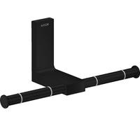 hansgrohe AXOR UNIVERSAL Portarrollos rectangular, metal, doble, 42657670, Color: negro mate