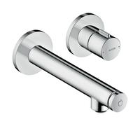 hansgrohe AXOR Uno Select Mezclador de tocador empotrado, montaje en pared, proyección 158mm, 45112000, Color: cromado