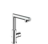 Axor Uno Select lavabo mezclador, comodidad de altura 220 mm, con desagüe, cromado