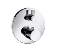 hansgrohe AXOR Uno² termostato empotrado con válvula de cierre y conmutación, 2 consumidores, 38720000, Color: cromado