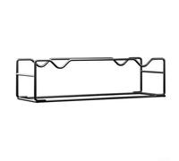 Axorafow 33 x 11 x 12 cm con estante para gimnasio en casa, banco de peso negro - Soporte organizador compatible con la mayoría de mancuernas y mancuernas de 40 x 10 x 14 cm (B)