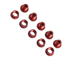Axorafow 5 pernos de cadena individuales 7075 ligeros sujetadores de rueda de cadena CNC mecanizados con pantalla anodizada - negro, rojo, dorado, azul (dorado)