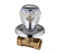 Axorafow Abs Dn15 de apertura rápida compatible con energía solar con elegante control plateado, válvula de parada de ángulo de válvula, agua caliente/fría, acabado de latón, cuerpo de ducha oculto