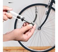 Axorafow Aleación de aluminio de pie para bicicleta con 120 asas, inflador de aire móvil con pantalla de presión, medidor de alta presión Psi, para bicicletas de montaña y carretera, barra en T