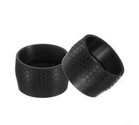 Axorafow Anillo de fijación de silicona para manillar de bicicleta de carretera - 2 cm x 3 cm junta tórica de gel antideslizante, ligero y compatible con manubrio doblado (1, negro/rojo/azul/verde