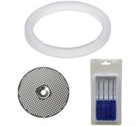 Axorafow Anillo de sellado de cabezal de preparación para máquina de café y junta de mampara de ducha, filtro de malla de acero 304 con sello de silicona modelos 3601 3605 3200, reemplazo de