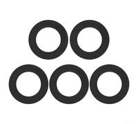 Axorafow Arandela de silicona para válvula de descarga de inodoro con entrada y salida compatible con Siamp para modelos Optima 49 Plus 50 para resistencia (5 piezas)