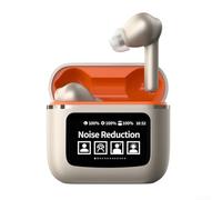 Axorafow Auriculares inalámbricos de traducción con soporte real multilingüe para viajes y negocios, asistente de voz (dorado)