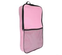 Axorafow Bolsa de poliéster de alta calidad con hombro ajustable, bolsillo lateral de malla para 2 bolas, se adapta a paletas estándar (45 x 25 x 5 cm), azul (rosa)