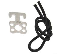 Axorafow Buceo Buceo Sidemount Bungee Loops con cuerda elástica Acero 316 Buceo Gancho Hebilla 4 de 6 mm a cuerdas elásticas 50 cm X 5 mm 2 unidades