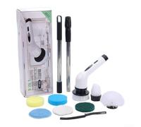 Axorafow Cepillo de limpieza Spin Scrubber 9 en 1, herramienta de limpieza inalámbrica con 3 modos de carga USB, 9 cabezales de cepillo, azulejos de cocina y baño