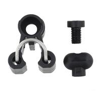 Axorafow Colector de tubo de cabeza de bicicleta plegable de nailon para bicicletas 3sixty M6 - Clip de montaje con perilla plegable y tornillo M8 x 12 mm, 40 x 33 mm, color negro