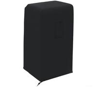 Axorafow Cubierta de aire acondicionado portátil a prueba de polvo, tela de poliéster con bolsillo para control remoto y correas, se adapta a unidades de aproximadamente 46 x 40 x 75 cm (negro)