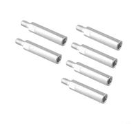 Axorafow Extensión de amoladora angular M10 de 80 mm, eje de pulido de acero, áreas estrechas, acoplamiento sin costuras, amoladoras tipo 100, compatible con ruedas de molienda (3 piezas) (6 piezas)