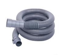Axorafow Extensión de manguera de drenaje para lavadora, cargadoras superiores y fregaderos, tubo de salida flexible con longitud adaptable, gris (0,8 m)