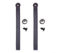 Axorafow Hebillas de encuadernación de escalera de tobillo para snowboard, piezas de repuesto de nailon con tornillos, tablas de snowboard, patines de hielo, cierres de alta elasticidad, negro (265 mm