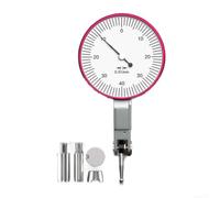 Axorafow Indicador de prueba de palanca 0-0,8 mm, rango de 0,002 mm, cuerpo de latón de graduación, punto de inversión automática, mecanizado e ingeniería (grande 0-0,8 mm)