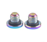 Axorafow Integral Split Brake Systems - Juego de 2 tornillos de purga de aleación Ti con anillo para anillo M5 x 5 mm, palanca de freno de disco de aceite de repuesto para kit (colorido)