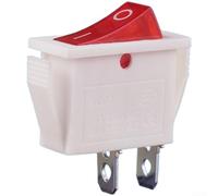 Axorafow Interruptor basculante electrónico con purificador de luz, control de botón de 2 pines y 3 pines, función de calefacción indicador rojo, sistemas domésticos de repuesto compactos de 30 mm x