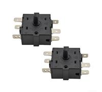 Axorafow Interruptor de Ventilador Refrigerado por Agua, Interruptor de Control del Enfriador de Aire, Plástico 3 Ajustes Rotación de 360 Grados Piezas de Repuesto de CA Para Refrigerador de Aire de