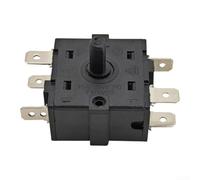 Axorafow Interruptor de ventilador refrigerado por agua, Interruptor de Control del Enfriador de Aire, Plástico 3 Ajustes Rotación de 360 grados Piezas de Repuesto de CA Para Refrigerador de Aire de