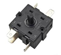 Axorafow Interruptor de Ventilador Refrigerado por Agua, Interruptor de Control del Enfriador de Aire, Plástico 3 Ajustes Rotación de 360 Grados Piezas de Repuesto de CA Para Refrigerador de Aire de