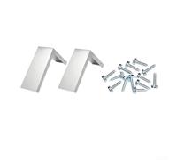 Axorafow Kit de esquina de techo desviador de canalón de aluminio, piezas de desbordamiento, deflector de ángulo configurable para jardín, 18 bloques (2 piezas)