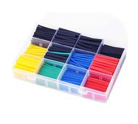 Axorafow Kit surtido de tubos termorretráctiles para cables y cables, juego de fundas de goma de 280/560/580/750 piezas con alta relación de expansión, rango de funcionamiento de -55 °C a +125 °C (580