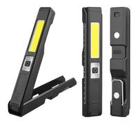 Axorafow Linterna LED recargable de 1000 lúmenes IP67 impermeable con soporte giratorio, 5 modos de reparación de automóviles súper brillante para camping Reino Unido