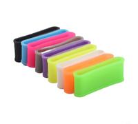Axorafow Paquete de 9 bandas de pala de pickleball, mango de raqueta de silicona, anillos de seguridad para raquetas de tenis, correas de fijación antisueltas para evitar pelusas, color verde