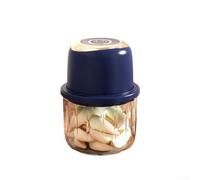 Axorafow Picadora de ajo inalámbrica, procesador de alimentos de vidrio de 350 ml con licuadora de 6.25000 RPM y verduras de ajo, accesorio de cocina recargable, rosa perla (1 azul)