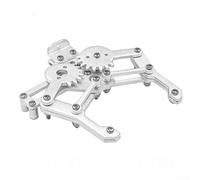 Axorafow Pinza robótica mecánica, kit de abrazadera de aleación de aluminio para brazo robot y sistemas mecánicos de vehículos, apertura de 55 mm, ligero y fácil de instalar (plateado)